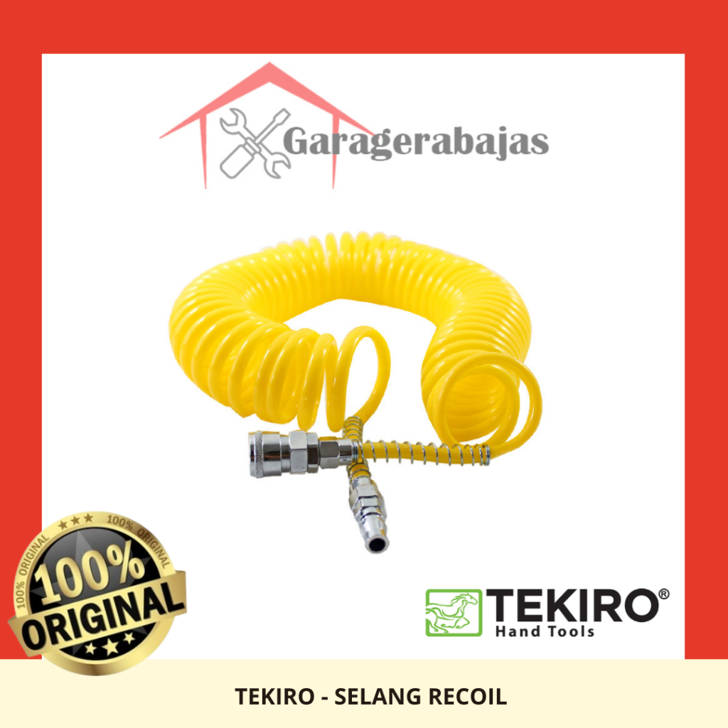 Jual TEKIRO - Recoil Hose Kuning WIth Spring 6 M / AT-RH1119 | Shopee ...