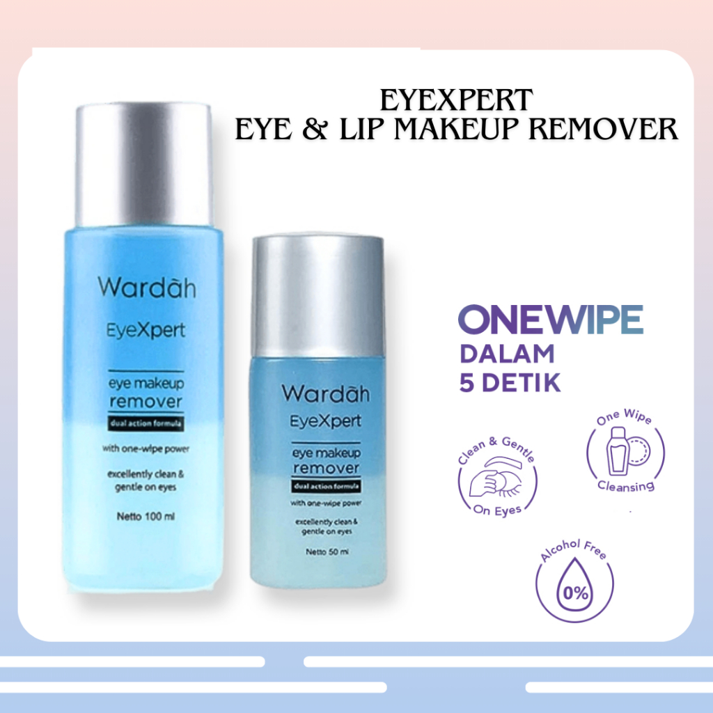 Jual Wardah EyeXpert Eye & Lip Makeup Remover/Pembersih MakeUp