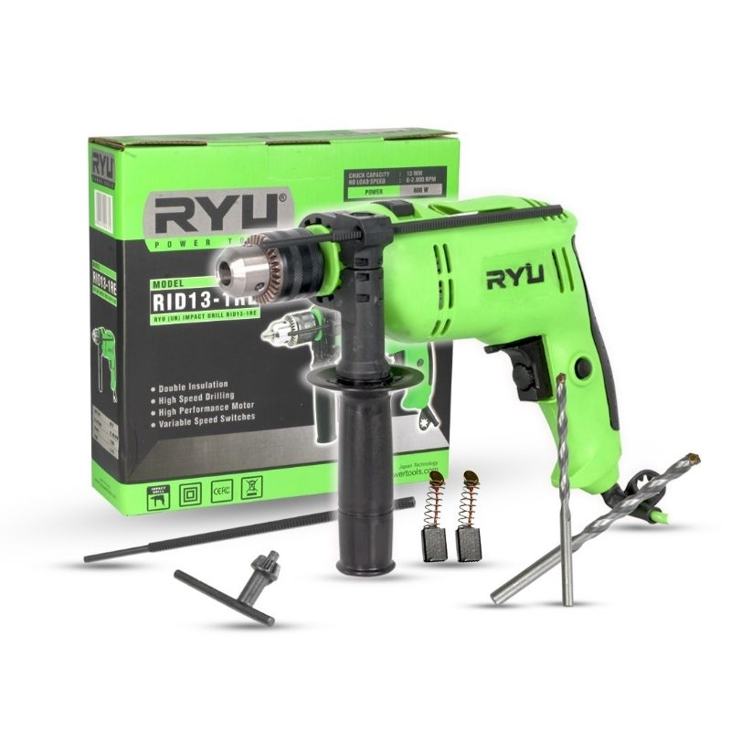 Jual RYU RID 13-1 RE Mesin Bor Beton 13 mm Impact Drill Variable Speed ...