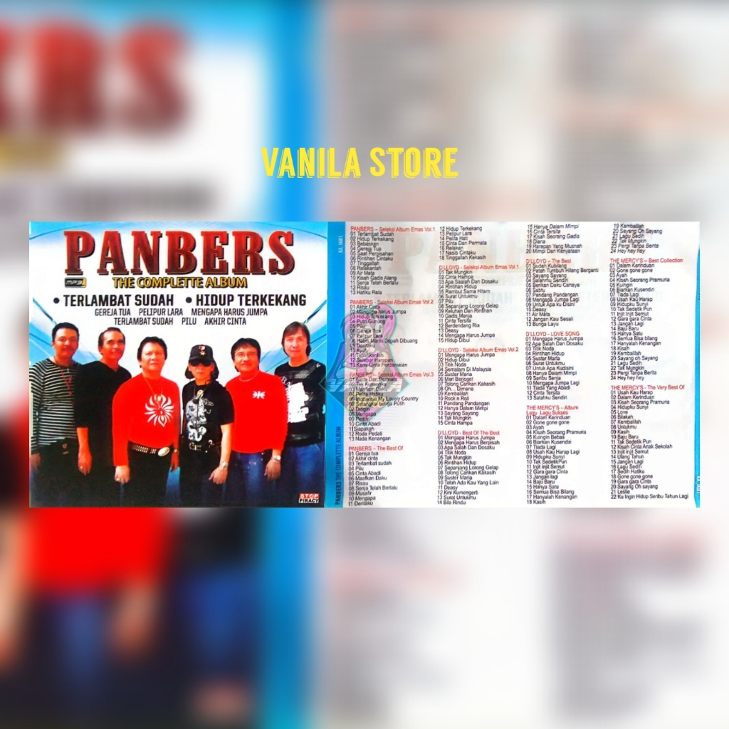 Jual kaset musik audio mp3 panbers the complete album lagu nostalgia