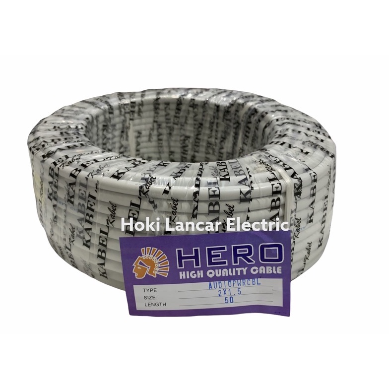 Jual Kekinian Kabel HERO Listrik NYM Hero 2x15 mm 3Meter dan 5 Meter ...