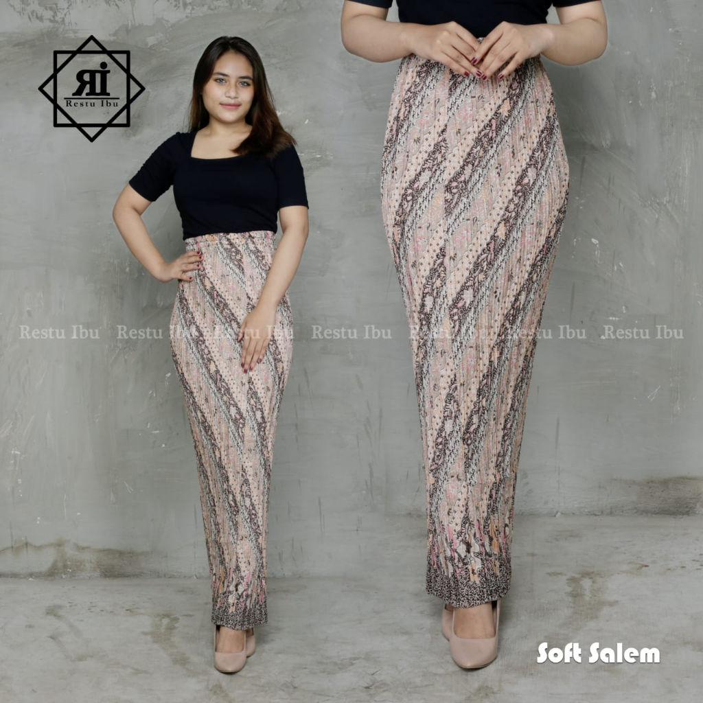 Jual Rok Plisket Batik Terlengkap Premium Bawahan Kebaya Jumbo Motif