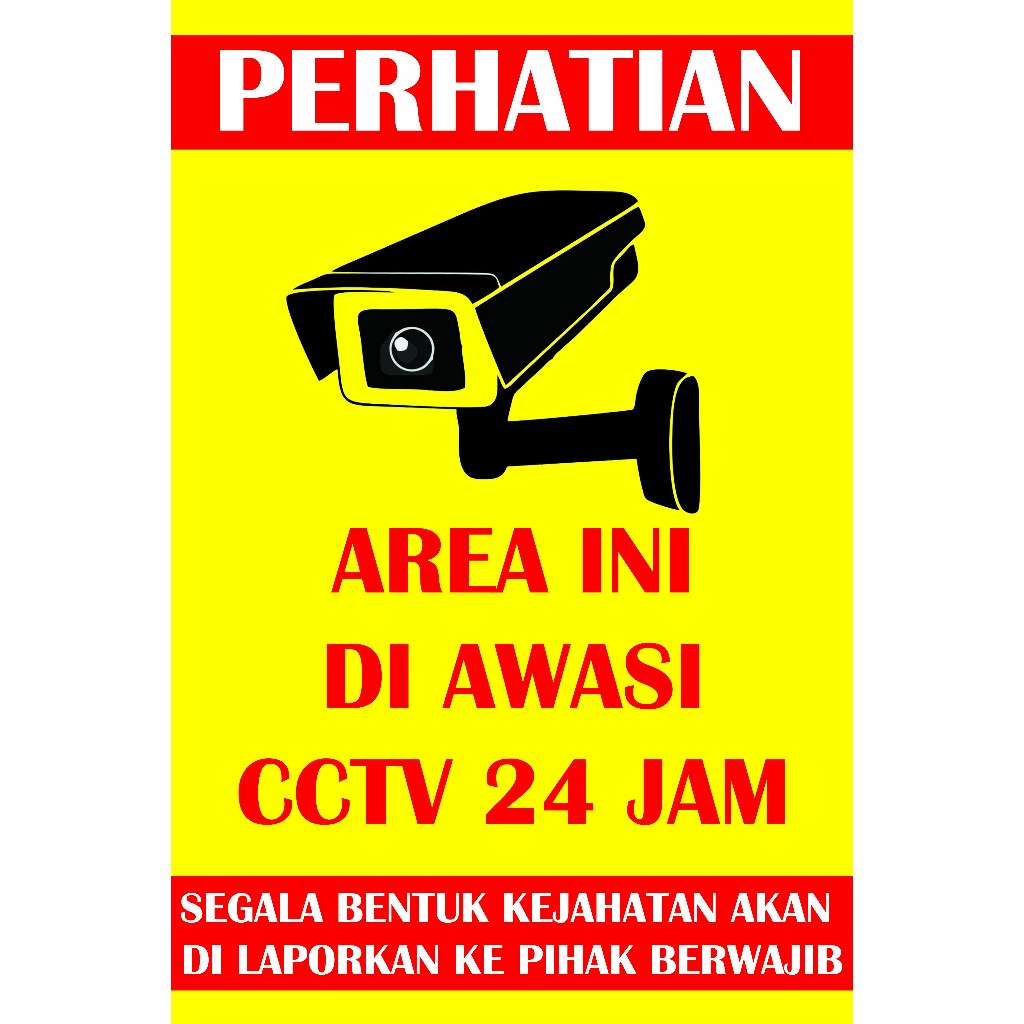 Jual spanduk banner cctv warna cerah | spanduk cctv | banner cctv