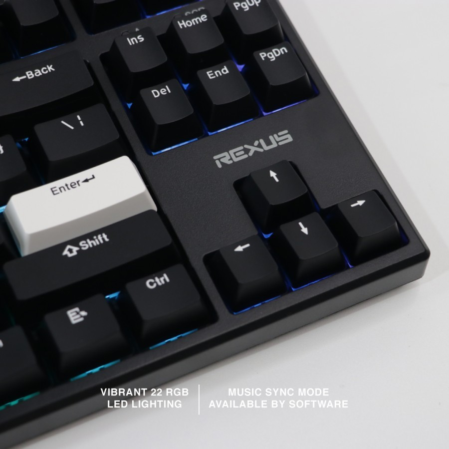 Jual Keyboard REXUS DAIVA RX-D87 South Facing LED Triple Connection ...