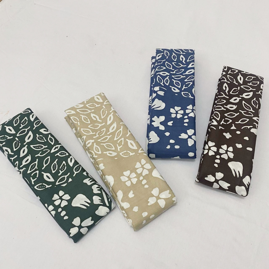 Jual Kain Batik Warna Kalem Motif Elegan Kekinian Katun Halus Adem
