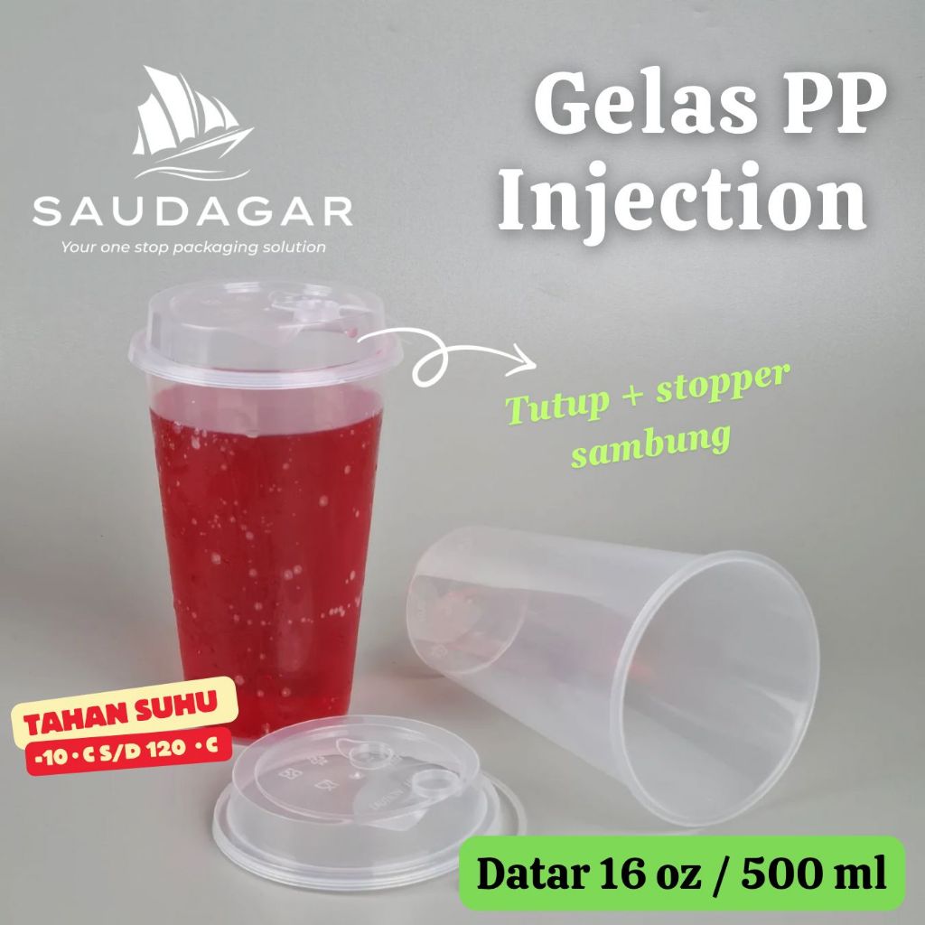Jual Gelas cup PP injection 16 oz / Gelas Thinwall 500 ml | Shopee ...