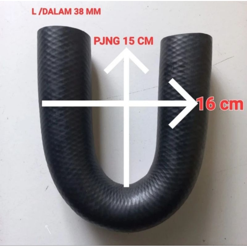 Jual SELANG RADIATOR U 38 MM 1 1/2 INCH SELANG AIR SELANG UDARA ...