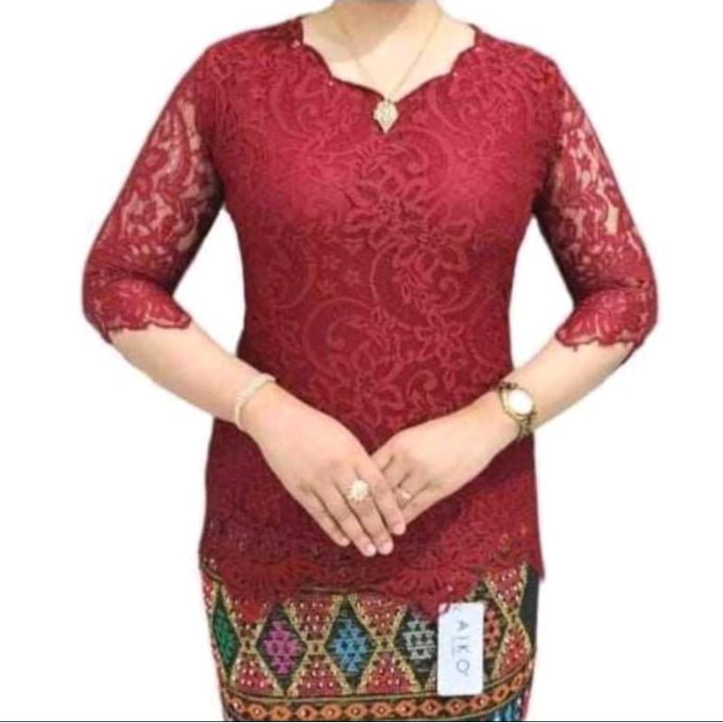 Jual Blus Wanita Dewasa Semi Prancis Model Flamboyan Pakai Furiing Adem