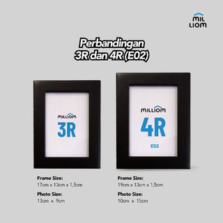 Jual Pigura Foto 3R 4R MILLIOM | Tebal 3cm dan 1,5cm Kode E02 / f188 ...
