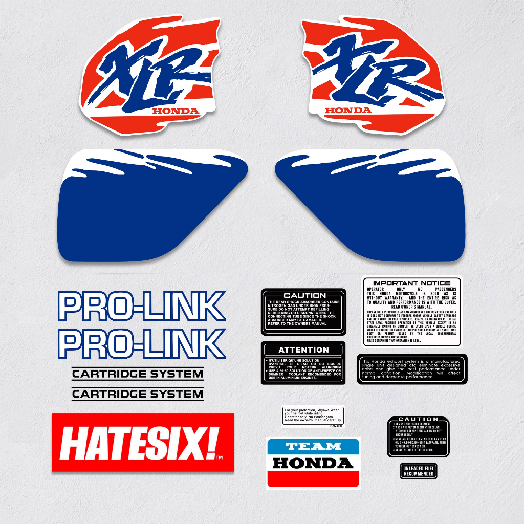 Jual Sticker Decal Honda Baja XLR 200 XR 1996 Hatesix | Shopee Indonesia
