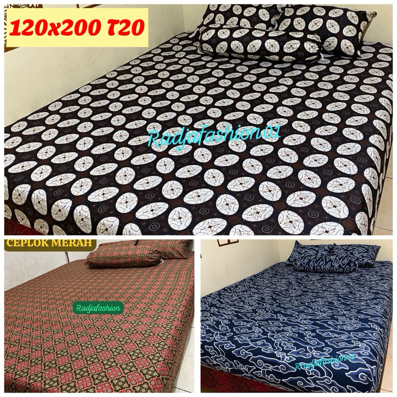 Jual Sprei Motif Batik Uk 120x200 Tinggi 20 Cm Shopee Indonesia