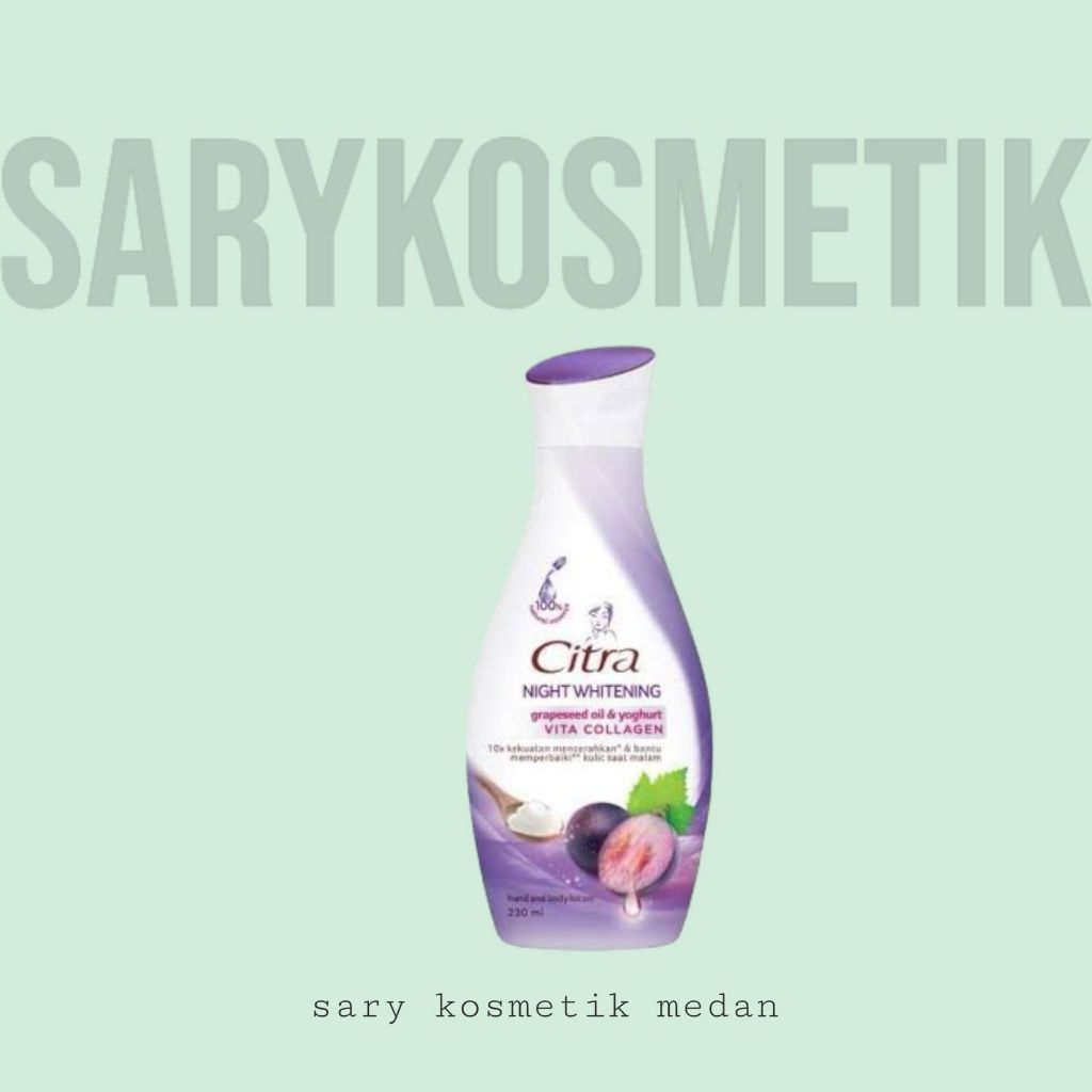 Jual * CITRA 210 ML LOTION MALAM * citra handbody lotion night 230 ml