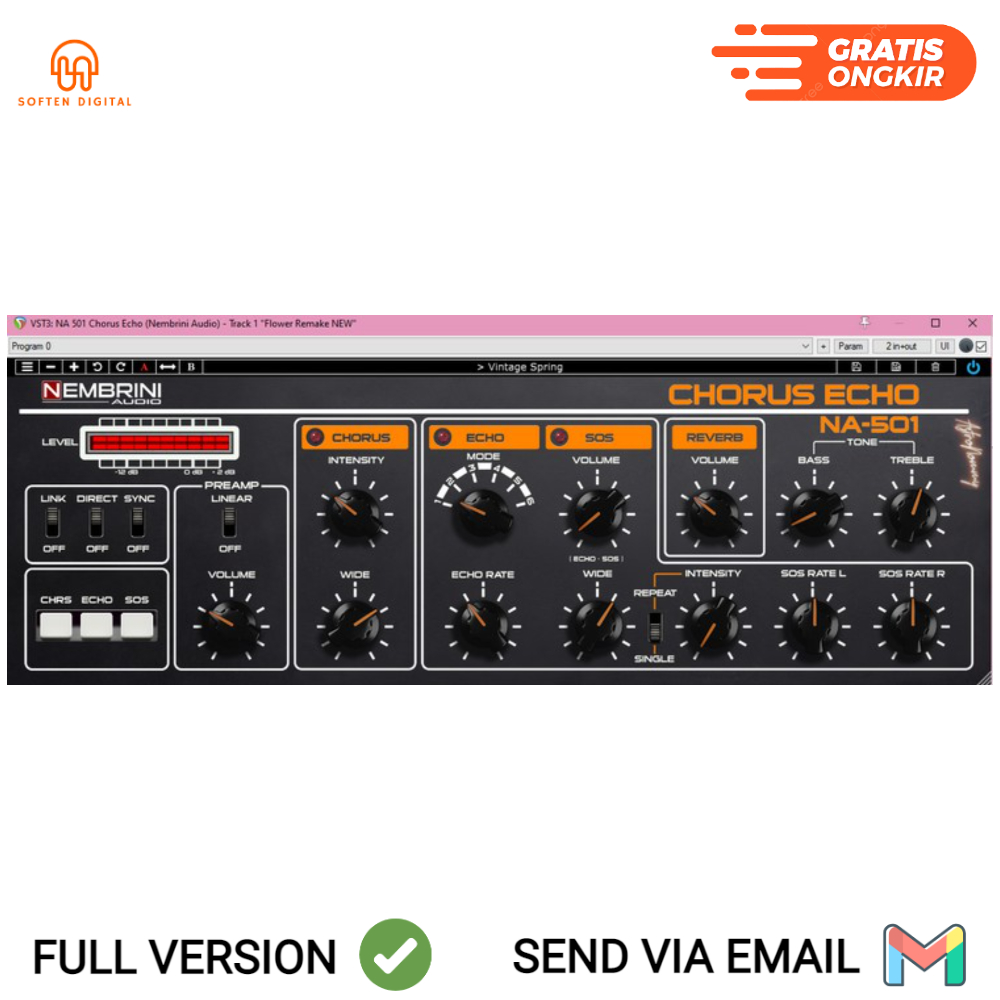 Jual Nembrini Audio NA 501 Chorus Echo VST Plugin This carefully