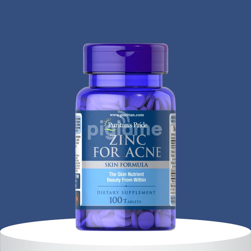 Jual Puritan’s Pride Zinc for Acne Skin formula 100 tablet Shopee