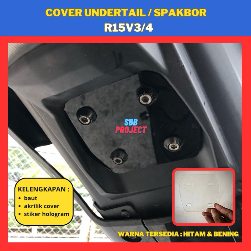 Jual cover undertail / spakbor R15 v3 v4 akrilik penahan lumpur ...