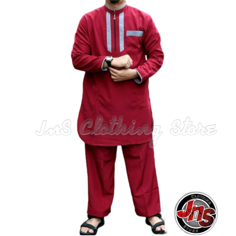 Jual Setelan Baju Dan Celana Koko Kurta Pakistan Turki Lengan Tangan Panjang Muslim Pria Dewasa