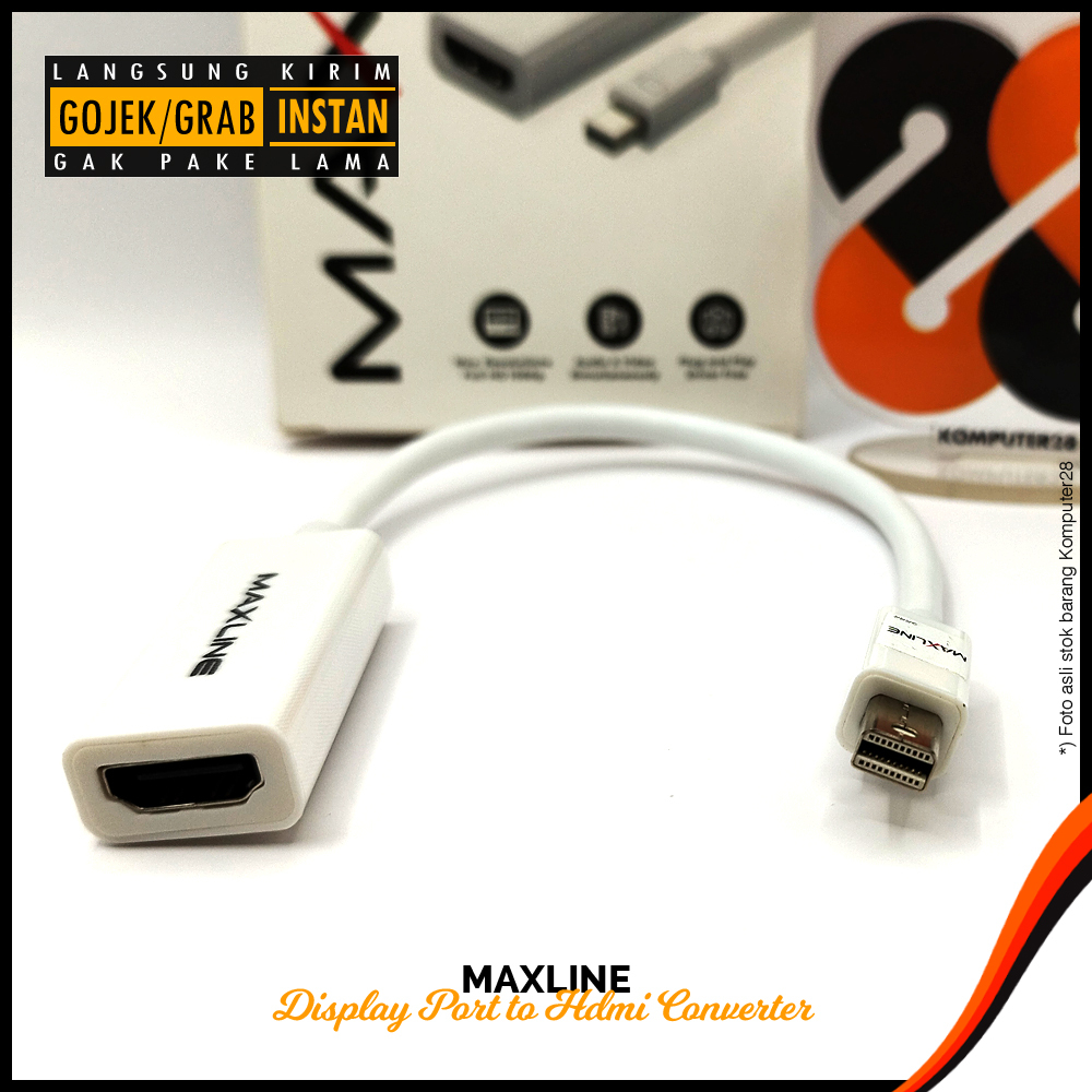 Jual Maxline Mini Display Port DP to HDMI Converter Adapter | Shopee ...