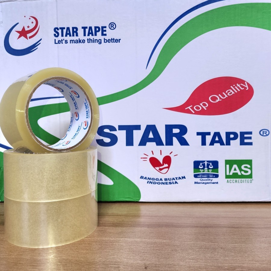 Jual lakban bening startape uk. 45mm x 90 yard ( 2 inch ) | Shopee ...