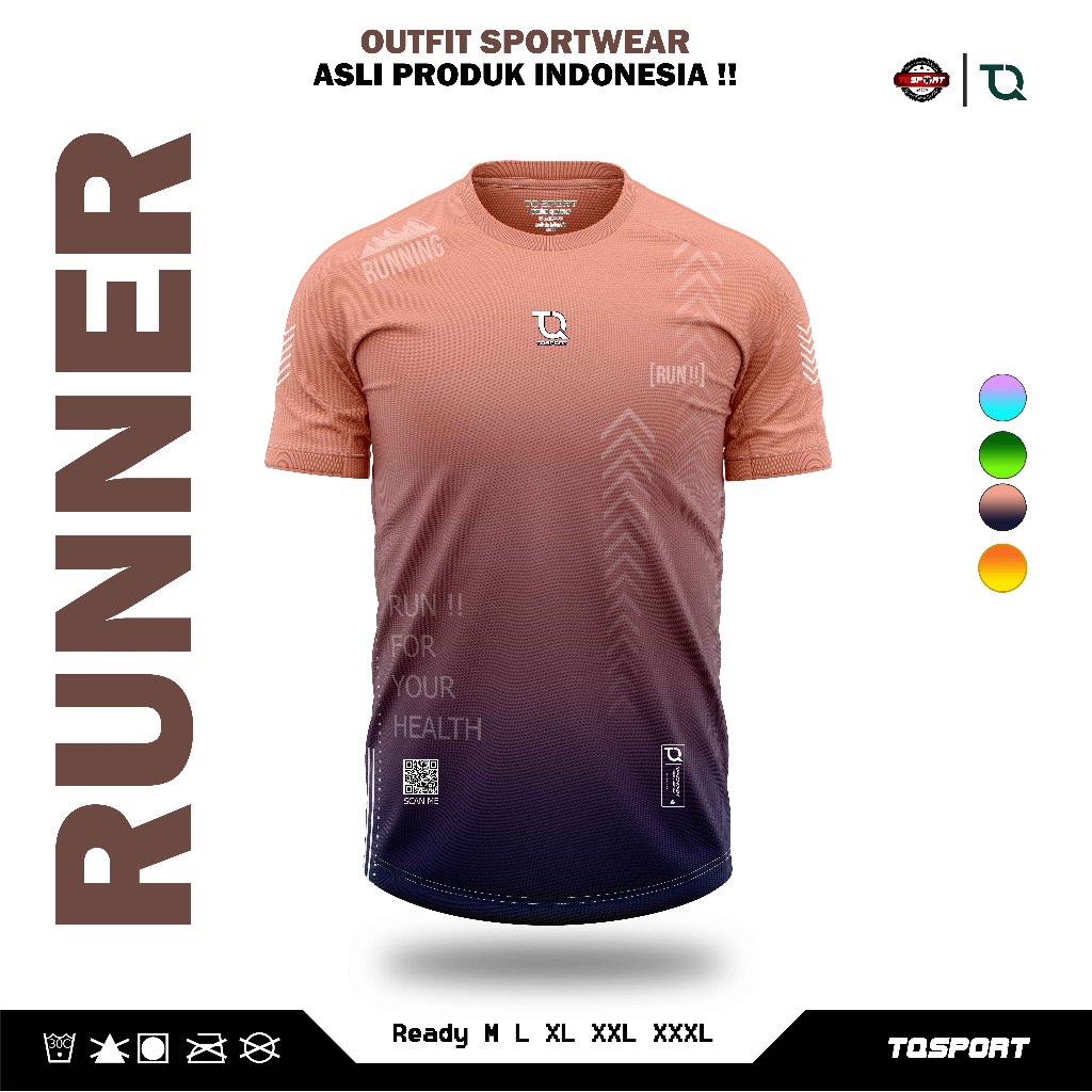 Jual Tq Jersey Aura Baju Running Kaos Olahraga Lari Pria Atasan Runing Bahan Dryfit Menyerap