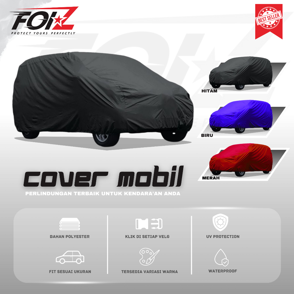 Jual Cover Mobil Sarung Mobil Indoor Outdoor Satu Warna Avanza Xenia Calya Sigra