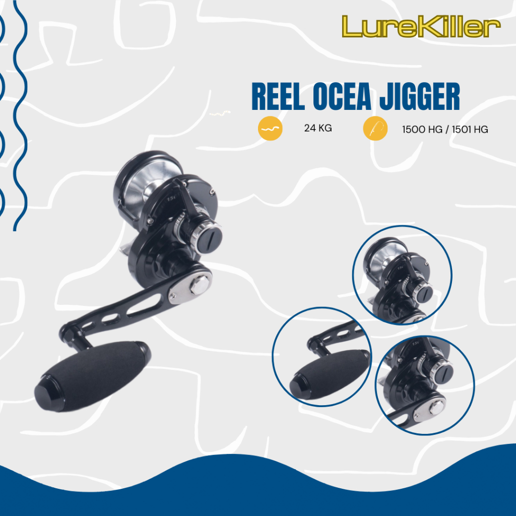 Jual Reel Pancing OH (Over Head) Lurekiller OCEA JIGGER 1500HG