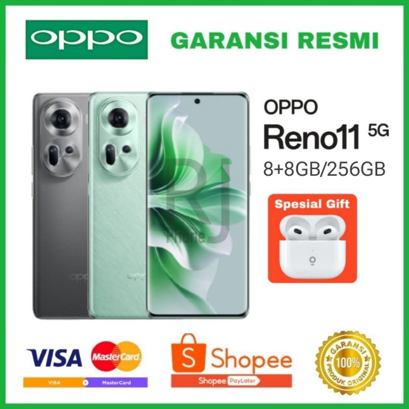 Jual OPPO Reno11 5G Ram 8+8GB/256GB GARANSI RESMI | Shopee Indonesia