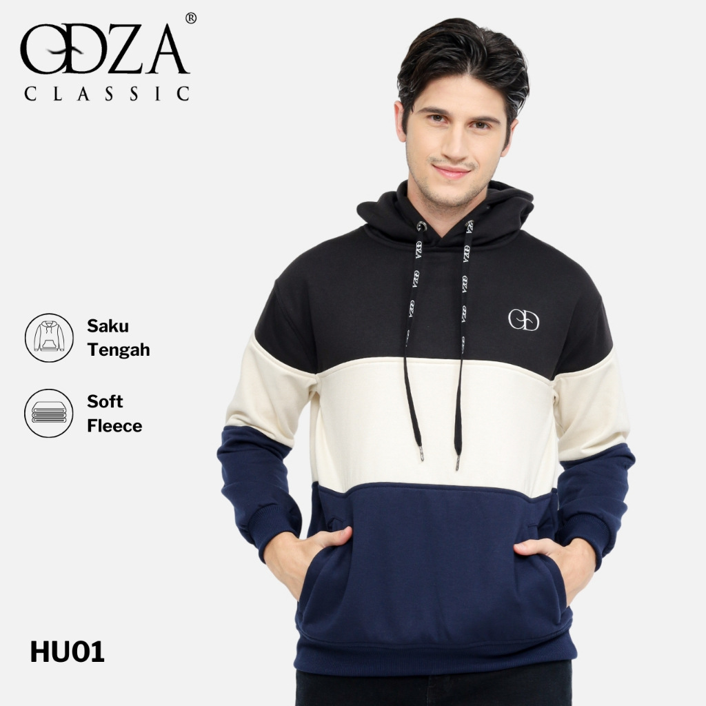 Jual Odza Jaket Sweater Hoodie Luaran Pria Wanita Fleece Premium Tebal ...