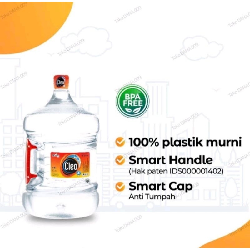 Jual Cleo Galon 19liter. Galon plus isi, plus tisue. KHUSUS INSTANT ...