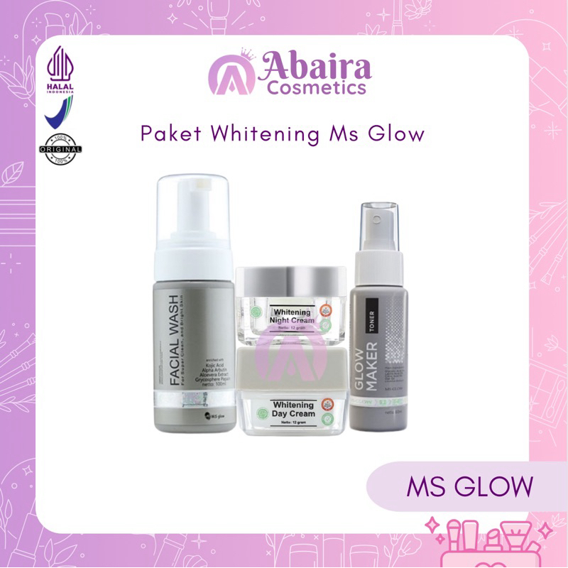 Jual MS GLOW - Paket Whitening Ms Glow (Mencerahkan kulit kusam