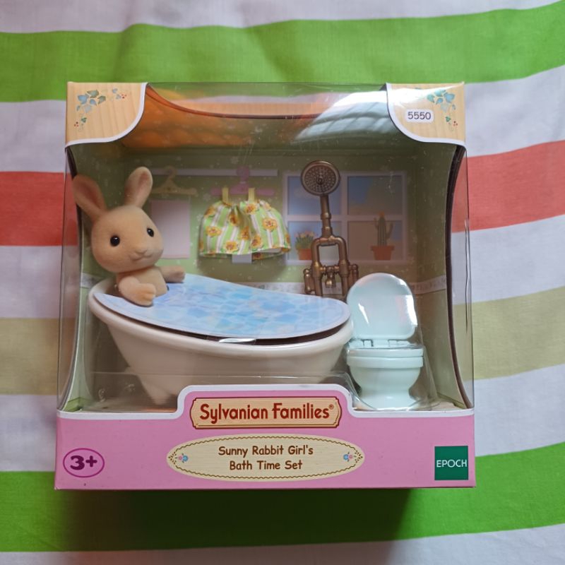 Jual Sylvanian Families Sunny Rabbit Girl's Bed Time Set Miniatur Kamar ...