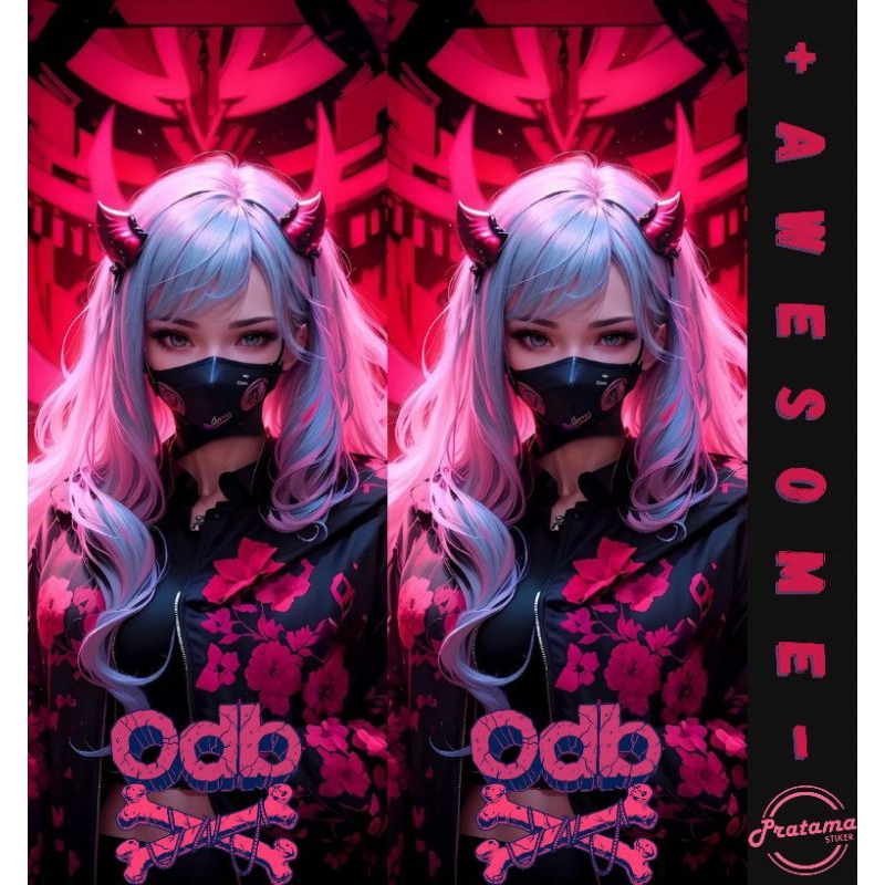 Jual stiker skin wrap baterai 18650 odb x waifu v8 | Shopee Indonesia