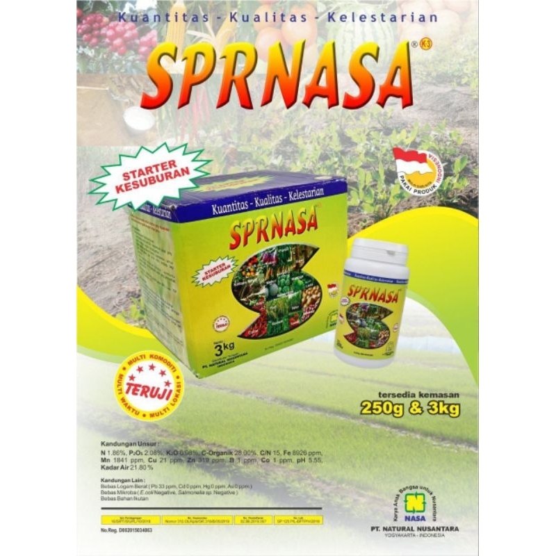 Jual Pupuk Padat Supernasa 3 kg SPR NASA Asli Original Ori NASA ...