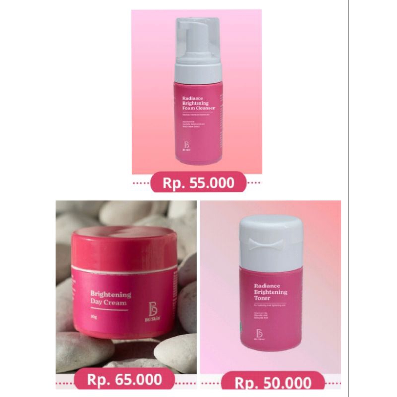 Jual Bg Skin Ecer Facial Foam Toner Bg Skin Brightening Day Cream