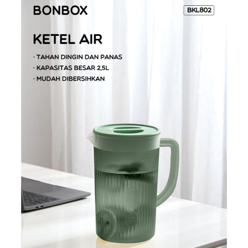 Jual BONBOX Teko Air Plastik Water Jug Pitcher Air 2,5L Tahan Panas ...