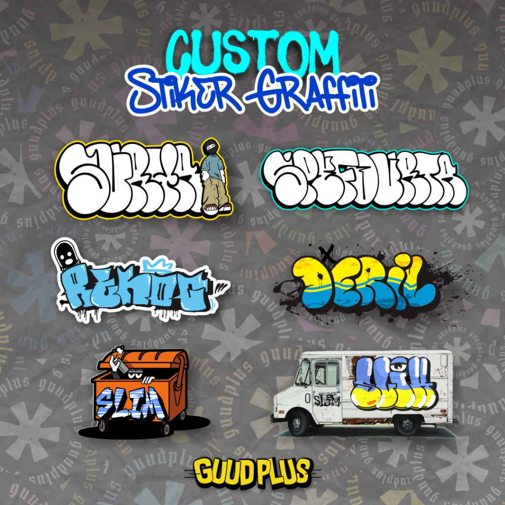 Jual Custom Stiker Sticker Graffiti & Tagging Bebas Desain Stiker ...