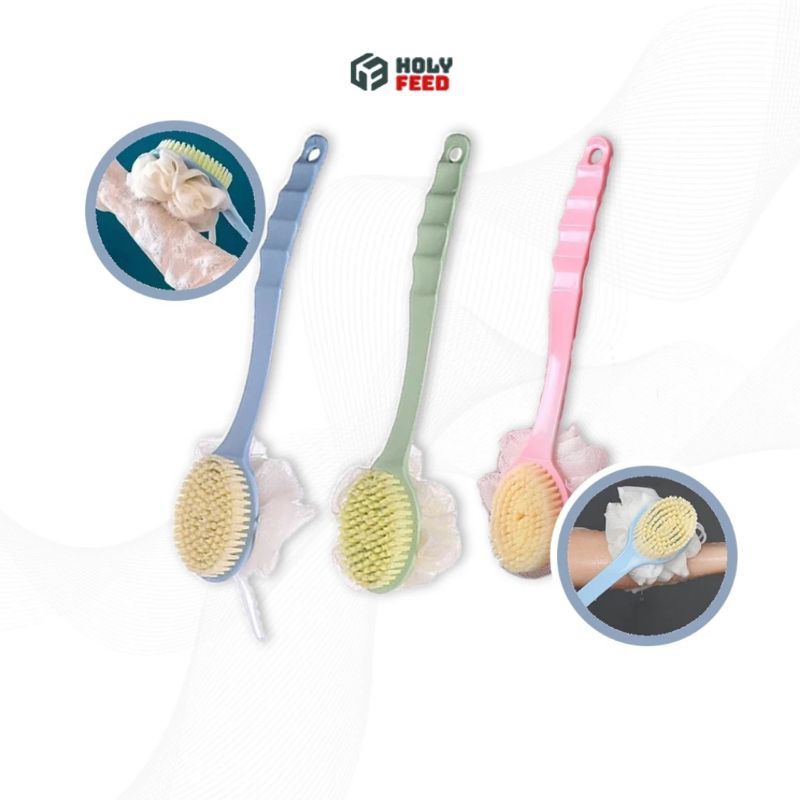 Jual Spons Mandi Sikat Mandi Punggung Shower Puff Sikat Mandi Dua Sisi