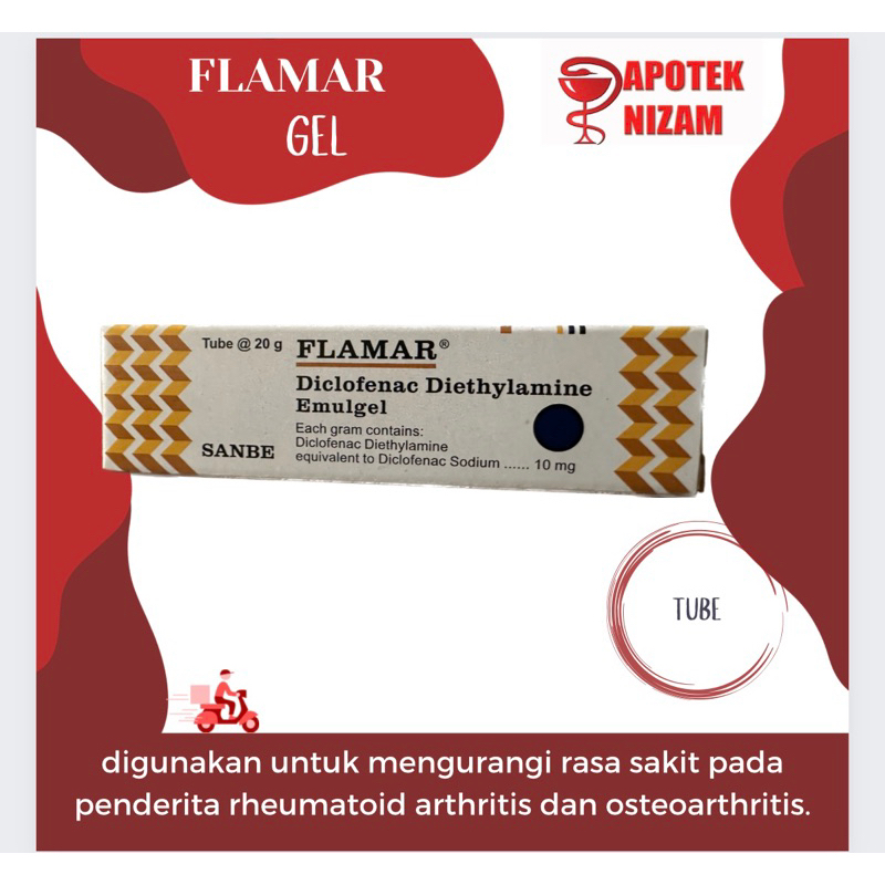 Jual Flamar Gel 20 gr Gel Nyeri Sendi Nyeri Otot Radang Sendi Flamar