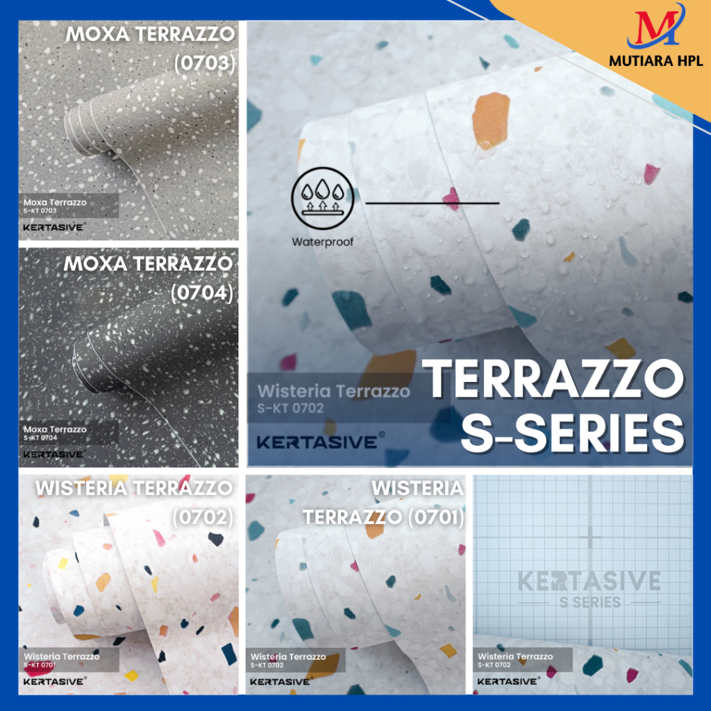 Jual KERTASIVE S-SERIES PVC INTERIOR FILM - TERRAZO SERIES / PELAPIS ...