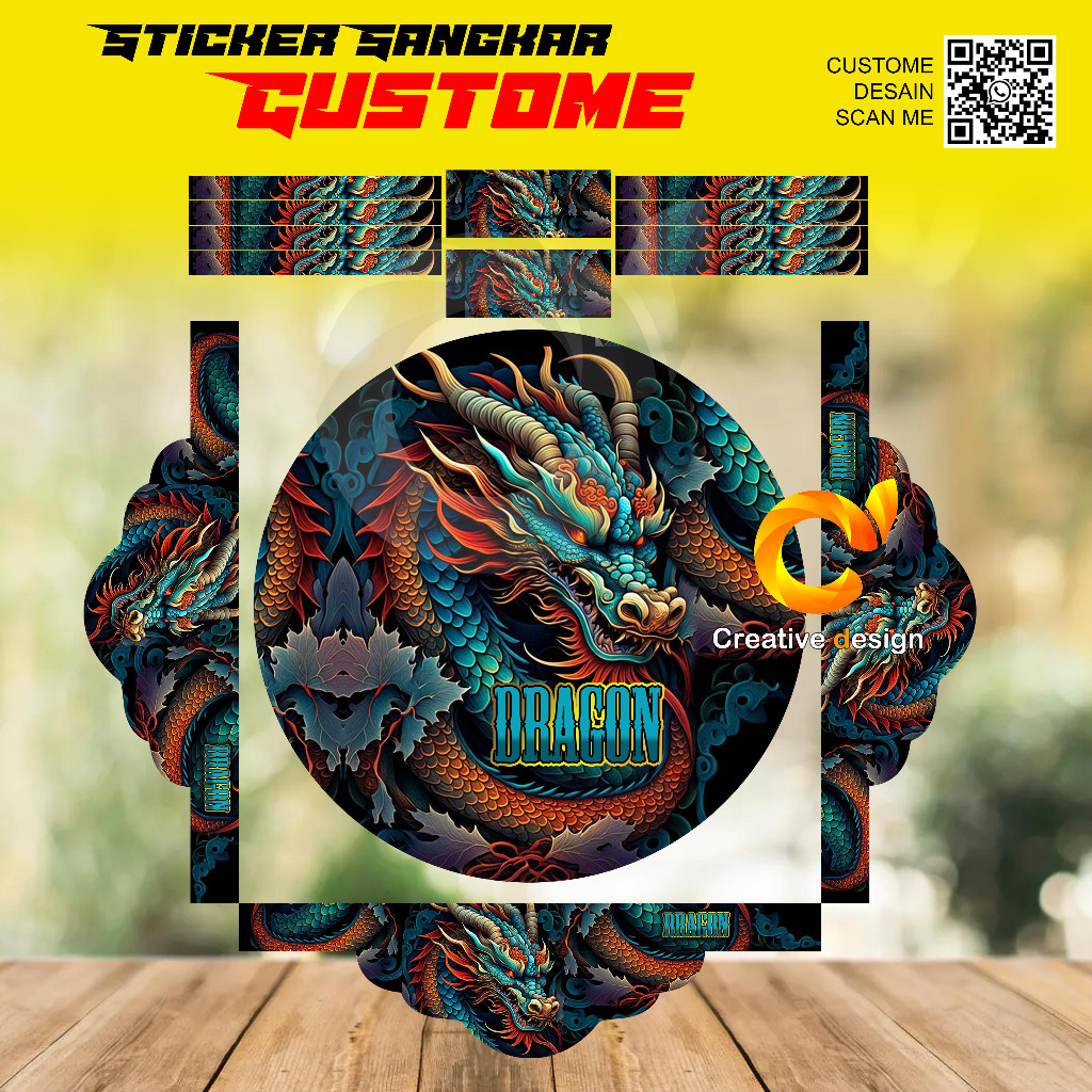 Jual STICKER SANGKAR TEBOK MURAI BATU DRAGON | Shopee Indonesia