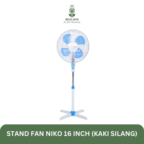 Jual Stand Fan Kipas Angin Niko 16 Inch Kaki Silang Shopee Indonesia