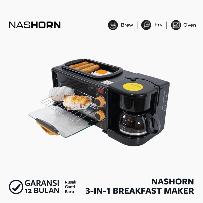 Jual B Coffee X NASHORN 3-in-1 Breakfast Coffee Maker Shopee