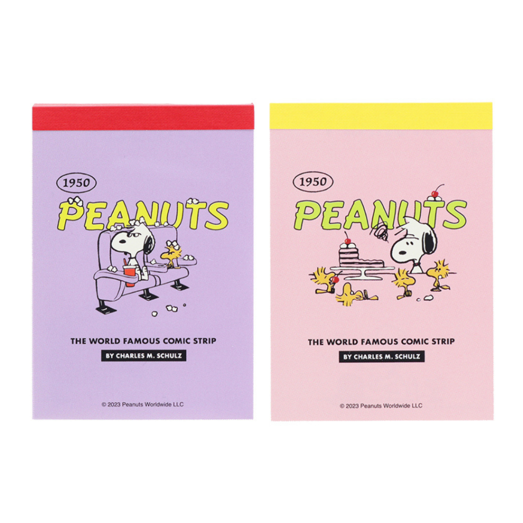 Jual Mini Memo Pad Peanuts Snoopy 1950 American Taste Comic Strip Note ...