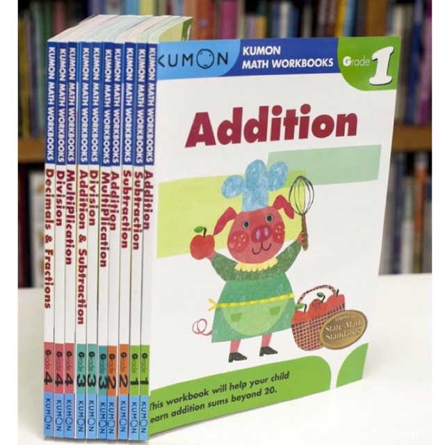 Jual [SEGEL] TERMURAH Kumon Math Workbooks Grade 1 2 3 4 Kumon Workbook ...
