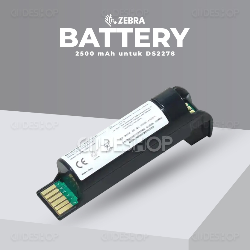 Jual Battery Scanner Barcode Zebra DS2278 DS22 2500 mAh Original