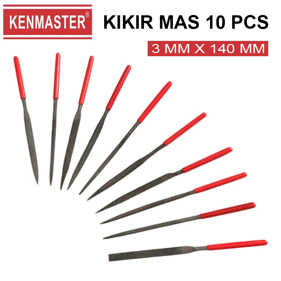 Jual Alat Kikir Mas 3 x 140 x 10 pcs / Set - Clearance / Kenmaster ...