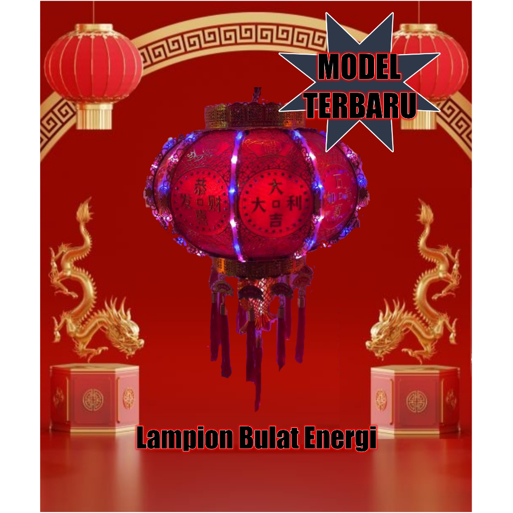 Jual Lampion Imlek MODEL TERBARU 2024 Lampion Hok LED Besar Gantung ...