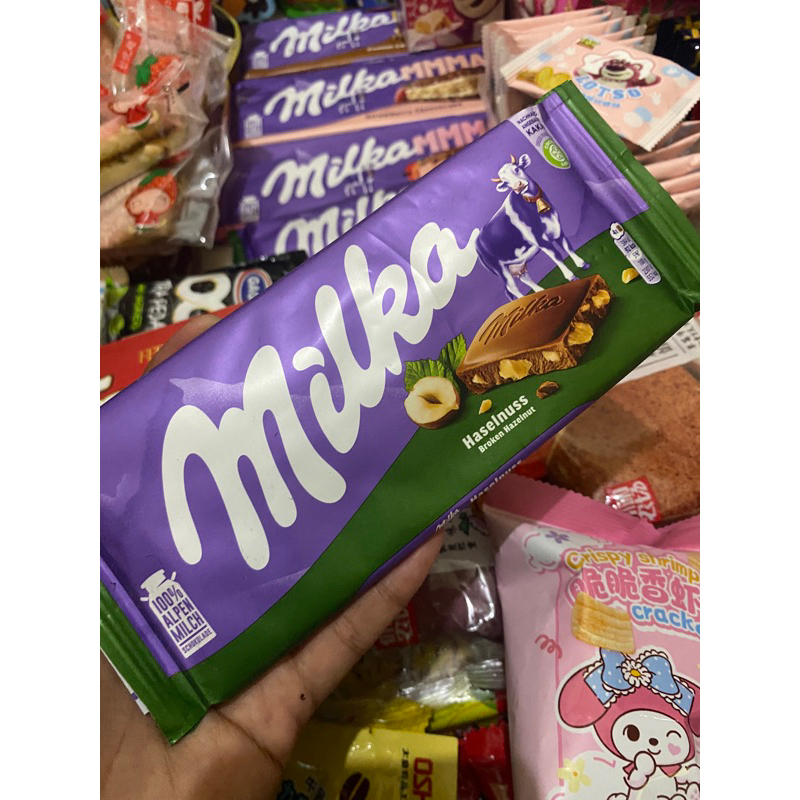 Jual halal coklat milka hazelnut 100g murah Shopee Indonesia