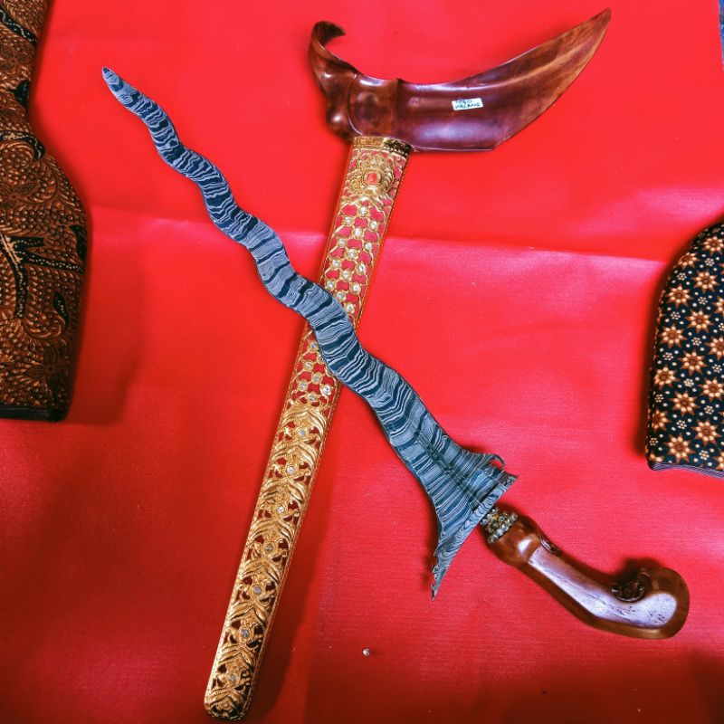 Jual Keris Sabuk Inten Luk 11 Pamor Korowelang Tangguh Kamardikan Garap