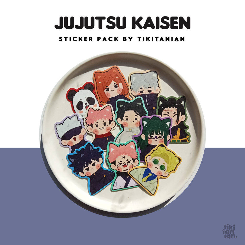 Jual Jujutsu Kaisen Stiker Pack by Tikitanian | Shopee Indonesia