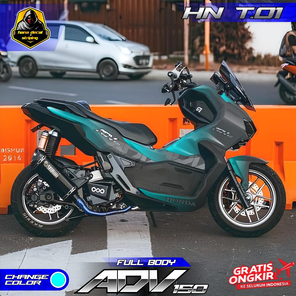 Jual (NEW) decal sticker honda adv 150 striping adv full body CUSTOM ...